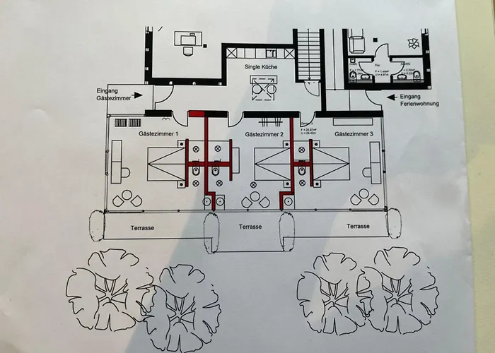 Aparthotel Glashaus Mit 3 Gaestezimmer Mettingen (North Rhine-Westphalia)